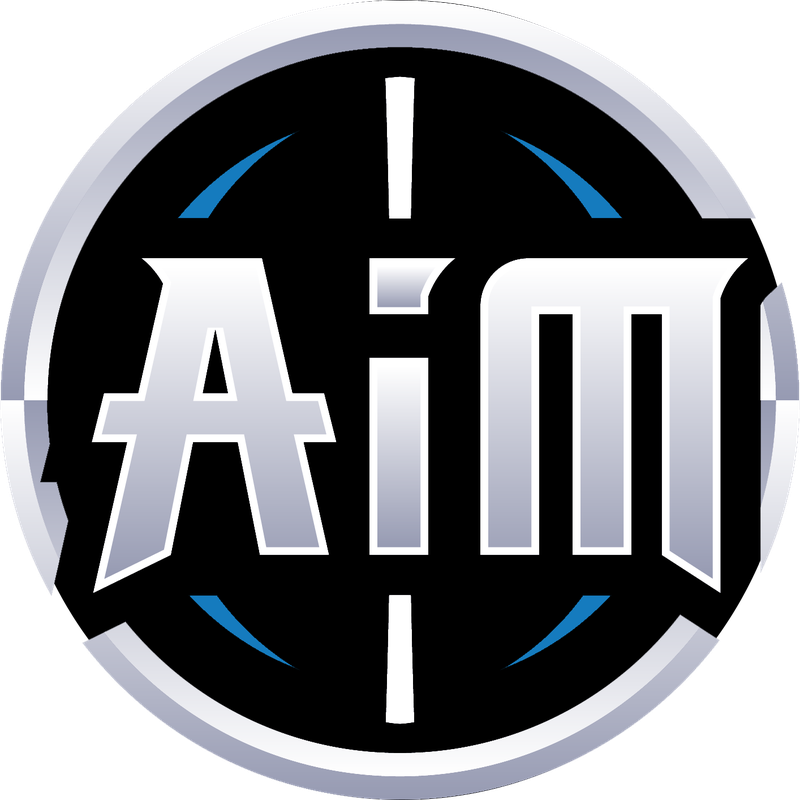 All In Music Pool logo on a spinning vinyl record — the best salsa music in a record pool